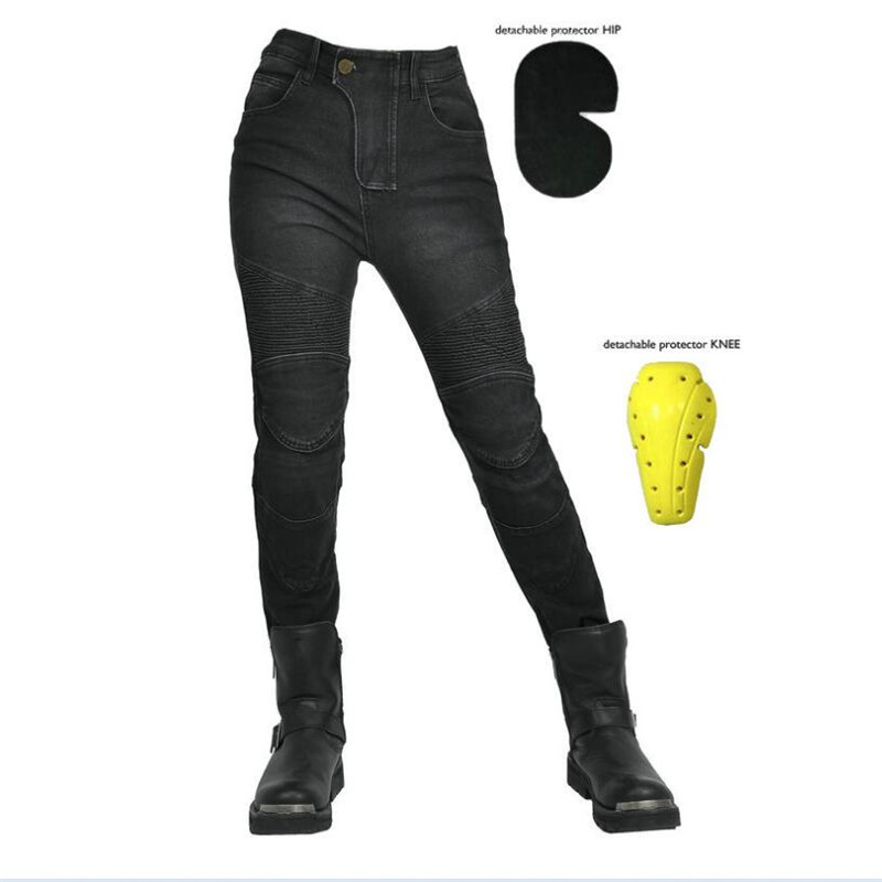 Motorcycle Gear For Woman - Casual Retro Stretch Motorcycle Pants Motorcycle