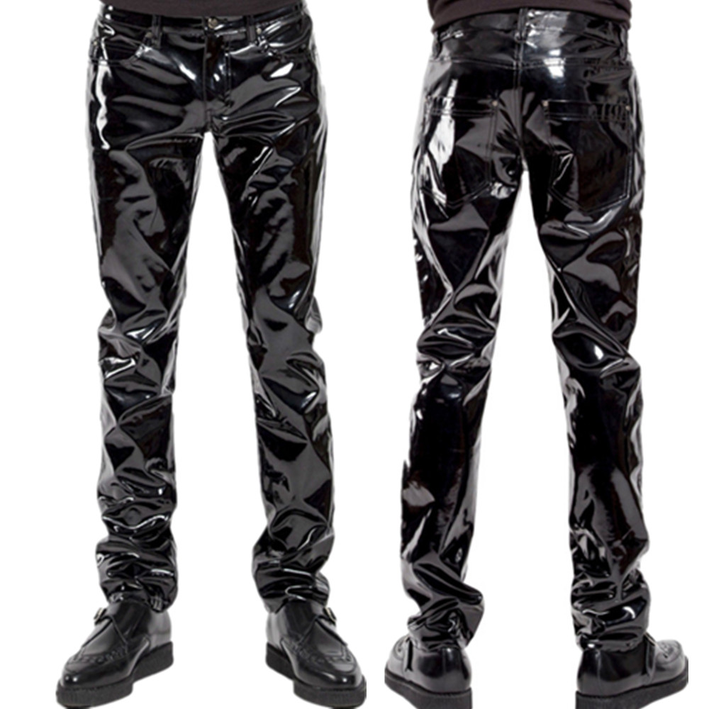 Shiny PVC Latex Trousers Men M - огляд і ціна Motorcycle Gear Mens